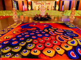 Rangoli for wedding